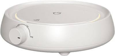 Kopjesverwarmer - Onderzetter - Dranken warm houden - Intelligente temperatuurregeling - 138 x 128 cm - Wit