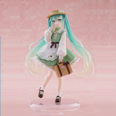 Hatsune Miku Desktop Schattige Actiefiguur 20cm Mode Landelijke Versie. Anime Figuur Kawaii Meisje Model Speelgoed Cadeau gray