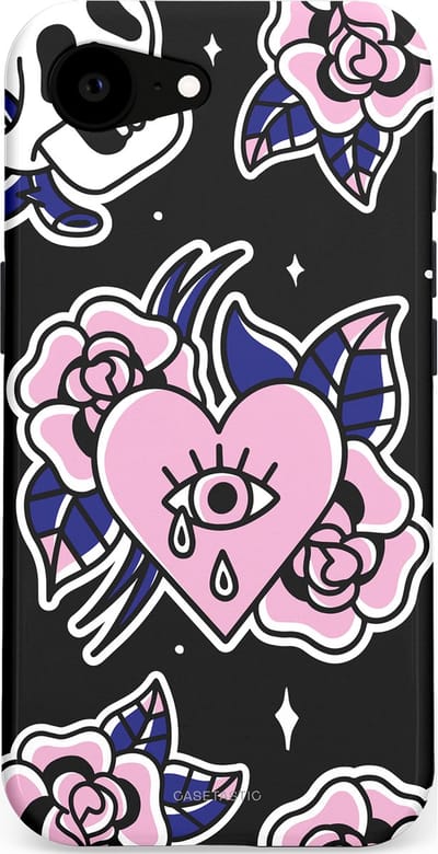 Casetastic Hoesje Geschikt voor Apple iPhone 16e Magsafe - Stijlvolle Beschermende Duo-layer Case - Eindeloze passie