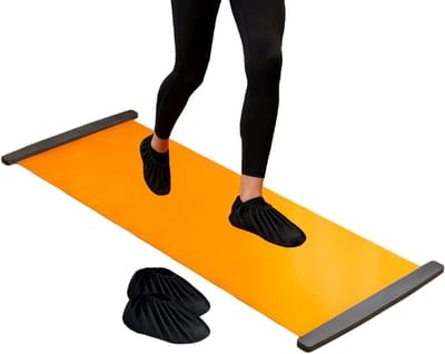 Hockey Slide Board - Schuifbord Fitness - Sport Training - Antislip en Reinigbaar - 200 cm - Oranje