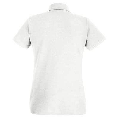 Fruit of the Loom Dames/Dames Lady Fit Poloshirt met korte mouwen (Sneeuw)