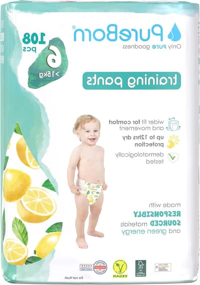 Baby Broekjes Luiers - Oefenbroekjes Zindelijkheid - Zindelijkheidstraining Kind - Tot 12 Uur Droog - Maat 6 16+ Kg - Wit