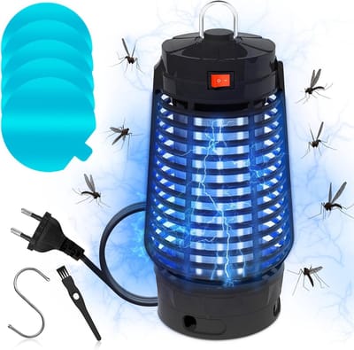 Effectieve Anti-Muggen Lamp met UV Technologie en LED, Ideaal voor Binnen en Buiten tot 100 m²
