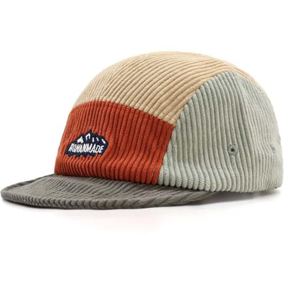 Casquette de Baseball 5 Panneaux pour Femme en Velours Côtelé Doux Colorblock Petit Rebord Sangle Réglable Coupe Confortable Casual Sport Extérieur Adjustable 56-60cm gray