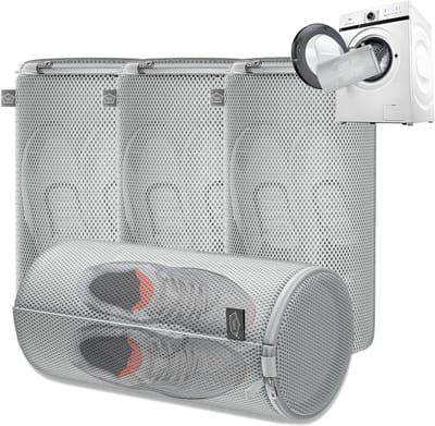 Wasmachine Zakken voor Sneakers en Schoenen - Beschermende Sneaker Wasmand 4 Stuks