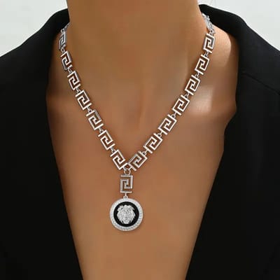 Livano Ketting - Dames - Staal - Nep zilver - Met Hanger - Zilver