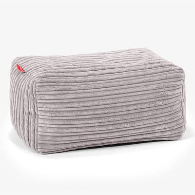 Comfortabele Corduroy Poef en Voetenbank - Zachte Voetsteun voor Woonkamer