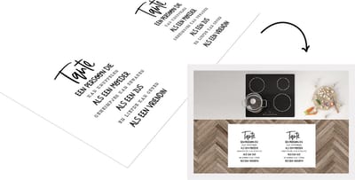 Keukenloper - Loper keuken - Quotes - Spreuken - 'Tante' - 120x60 cm - Keukenloper vinyl