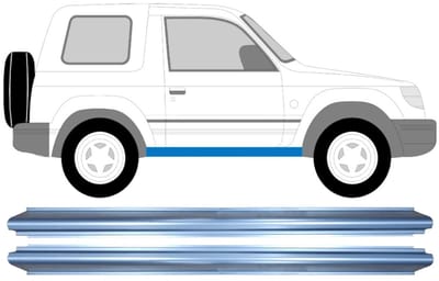 Reparatie dorpel voor Mitsubishi Pajero 1991-2001 / Links = Rechts / Set