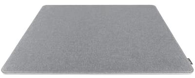 Desk Pad gerecycled PET + PP, lichtgrijs / zwart, 60 x 45 cm