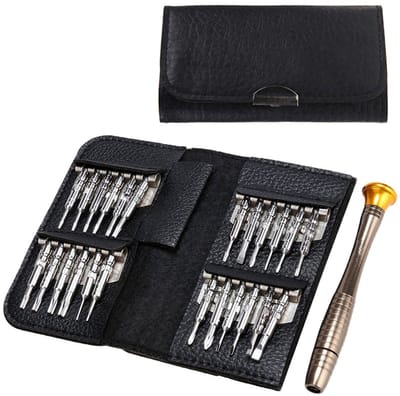 Precisie-schroevendraaierset, 25-in-1 professionele mini-schroevendraaierset voor brillen, horloges, iPhone, iPad, smartphone, pc, laptop, tablet, elektronica