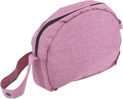Luiertas voor poppen met Aankleedmat - Praktische Poppenaccessoires in Jeans Roze