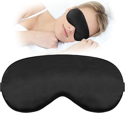 Zijslaper Oogmasker met Verstelbare Band, Zacht en Ademend, Ideaal voor Slaap, Reizen en Meditatie, Blokkeert Licht en Verbetert Slaapkwaliteit