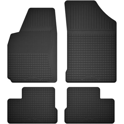 Wielganizator BasicProtect Serie - Rubber Auto Vloermatten - 1,5 cm Rant - 4 Stuks
