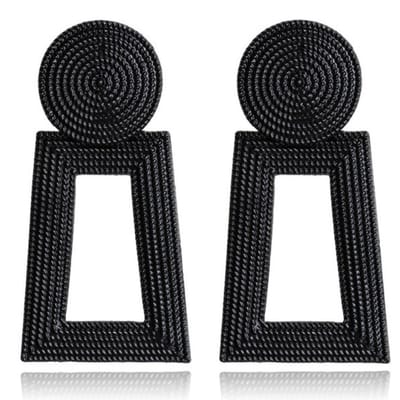 Vintage Oorhangers Cilla - Black