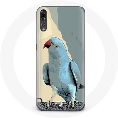 Coque - Huawei - P20 - Souple - Bleu - Perruches perroquets bleu