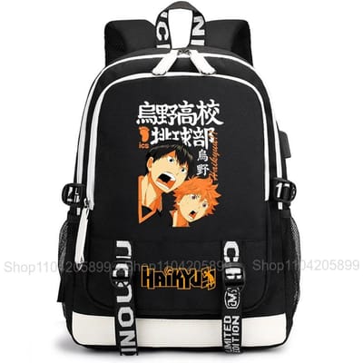 Anime Mochila Haikyuu Rugzak Studenten Tiener Schooltas Jongens Meisjes Cadeau Casual Lichtgewicht Dagelijks Reizen Rugzak