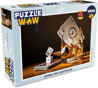 Puzzel Whisky en goochelen - Legpuzzel - Puzzel 1000 stukjes volwassenen