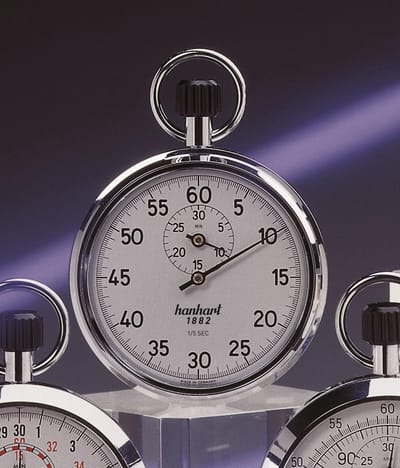 Hanhart stopwatch mechanisch 112.0101-00 - 1/5 sec - 30 min.
