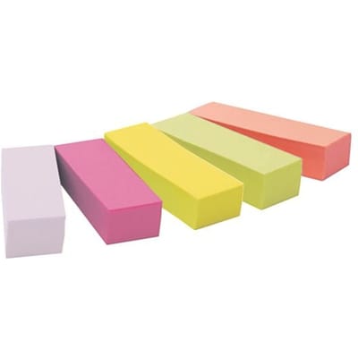 Markeerstrook Post-it 670 15x50mm papier assorti 5x100vel