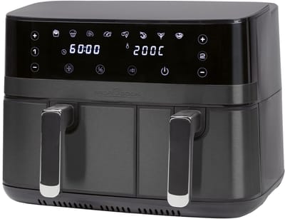 ProfiCook FR 1295 H -Dubbele Heteluchtfriteuse - 9 Liter (1x5.5L +1x 3.5L)