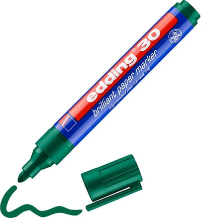 Edding 30, 1 stuk(s), Groen, 1,5 mm, 3 mm, 138 mm, 19 mm