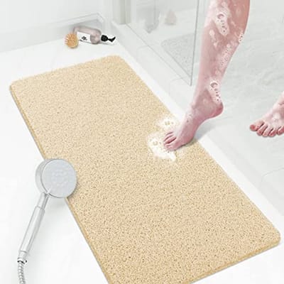 Antislip Douchemat 36x16 Inch - Zachte, Sneldrogende Badmat zonder Zuignappen