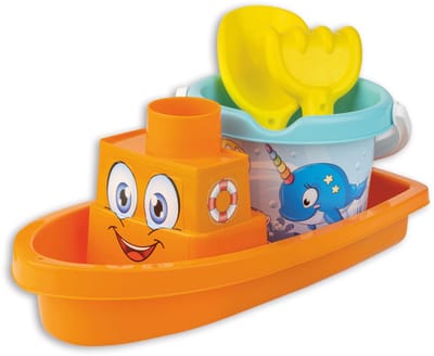Happy Fish emmerset 4-delig – oranje met visjesprint