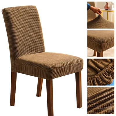 Jacquard Stoelhoes voor Eetkamer Bruiloft Rekbaar Dikke Stoelbeschermer 1/2/4/6 Stuks Slipcover voor Stoelzitting Rugleuning 1pcs