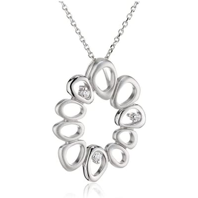 Orphelia ZH-4665 - Hanger satin zirconium - 925 zilver - cubic zirkonia - 45 cm