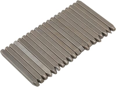 Metalen Stempel Set - Graveer Tool - Sieraden Personaliseren - Precisie Graveerontwerp - 20 Stuks - Zilver