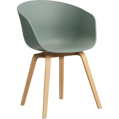 HAY About A Chair AAC 22 - Standaard glijders kunststof - lak op waterbasis - fall green 2.0