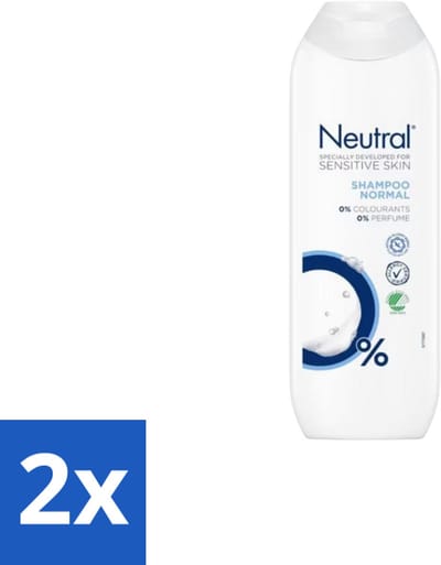 2 x Neutral – Shampoo – Normaal Haar – 250 ml - Gevoelige Hoofdhuid - Normaal Haar - Milde Shampoo - 0% Parfum - 0% Kleurstoffen