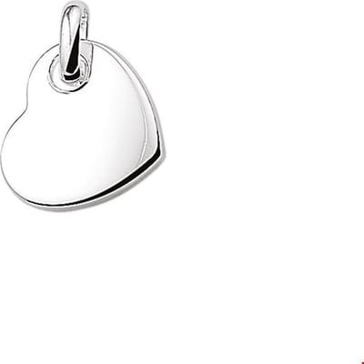 hanger hart zilver gerhodineerd