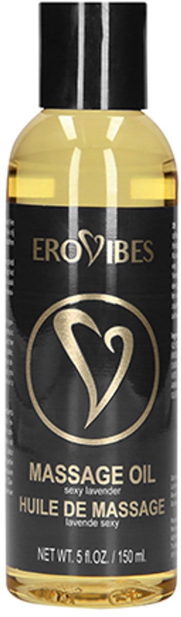 Erovibes Massageolie Lavendel – Ontspannende Massage Olie – Verzorgend & Soepel – 150 ml
