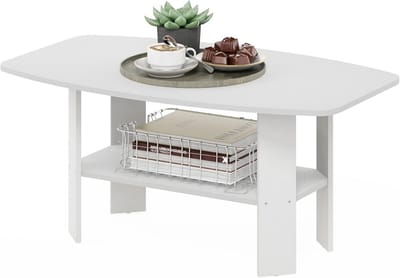 Witte Koffietafel 54,86 cm x 90,17 cm x 41,28 cm