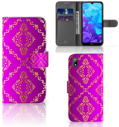 Wallet Case Huawei Y5 (2019) Barok Roze