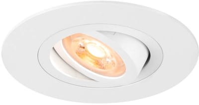 SLV inbouwspot GU10 10W rond kantelbaar zaagmaat 75mm wit (1007624)