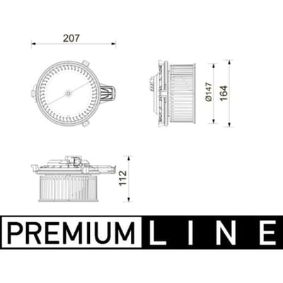 Bbinnenventilator MAHLE AB 443 000P