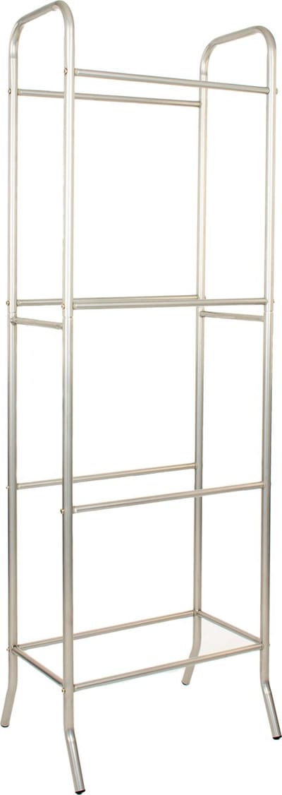 V-Part Krattenrek - Grijs - Metaal - 4 kratten - 160 cm Hoog