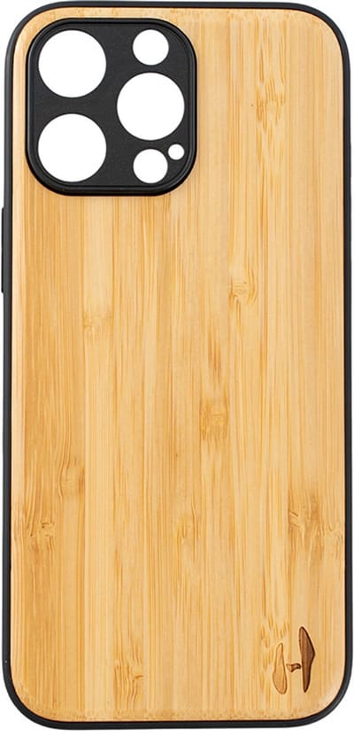 Houten TPU case, iPhone 16 Pro bamboe