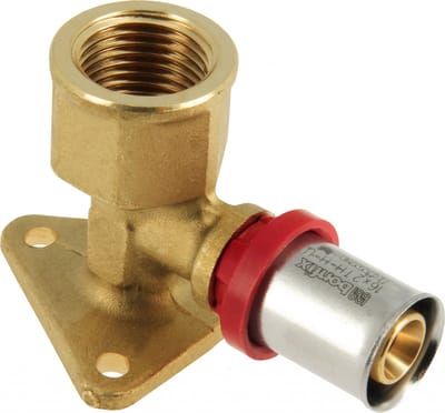 Bonfix Perskoppeling - 1x Alu-pers 1x Binnendraad - Muurplaatkoppeling - 1/2 x 16 Hoogte = 35 mm