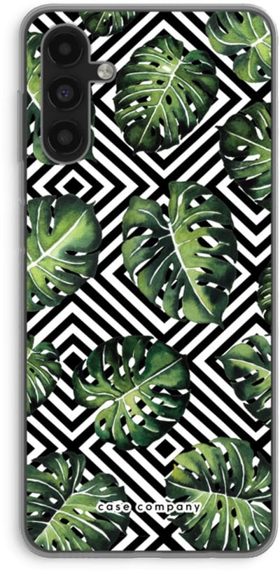 Case Company® - Hoesje geschikt voor Samsung Galaxy A13 5G hoesje - Geometrische jungle - Soft Cover Telefoonhoesje - Bescherming aan alle Kanten en Schermrand