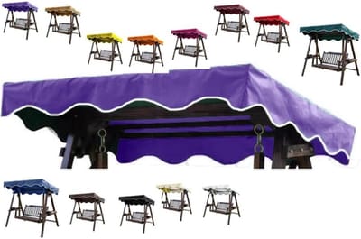 Schommelbank Kap - Luifel Vervanging - Buiten Ontspannen - Waterdicht UV-bestendig - 164x114cm - Paars