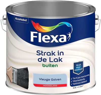 Flexa - Strak In De Lak Buitenlak Hoogglans - Vleugje Golven - Mengverf - 2,5 L