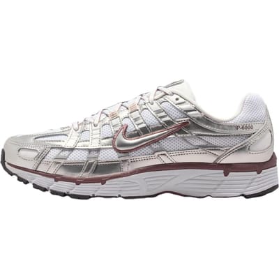 Nike P-6000 Blanc Argent Métallique Baskets Femme Tatouage Noir BV1021-110 40 gray