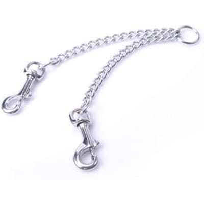 RVS ketting met Karabijnhaken voor Handboeien of Tepelklemmen