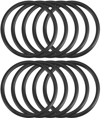 10 stuks nitril rubberen O-ringen - hoogwaardige afdichtingen voor sanitaire installaties, waterdicht en duurzaam (23,6 x 20 x 1,8 mm zwart)