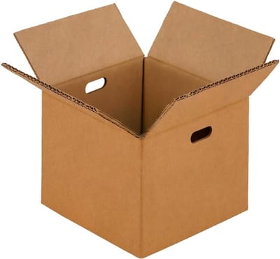 Kartonnen Verhuisdozen - Stevige Opbergdozen - Verhuizen en Opslag - Dubbelwandig Handvatten - 50x50x50 cm - Havanna Bruin