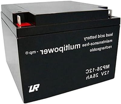 Loodaccu Gel - Oplaadbare Batterij - Noodstroom Voorziening - Onderhoudsvrij Gesloten - 166x175x125 mm - Grijs